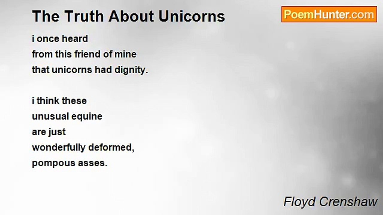 Floyd Crenshaw - The Truth About Unicorns