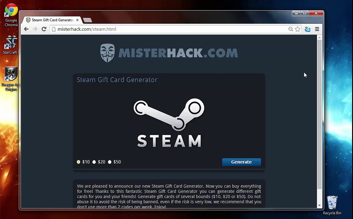 Steam Gift Card Generator - Wallet Code Generator 2014