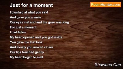 Shawana Carr - Just for a moment