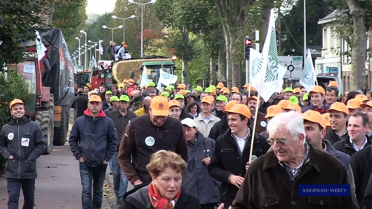 MANIF DES AGRICULTEURS  A  EVREUX   5  NOVEMBRE