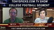 Week 11 NCAA College Football Picks Predictions Previews Odds from Mitch on Tonys Picks TV 11-4-2014