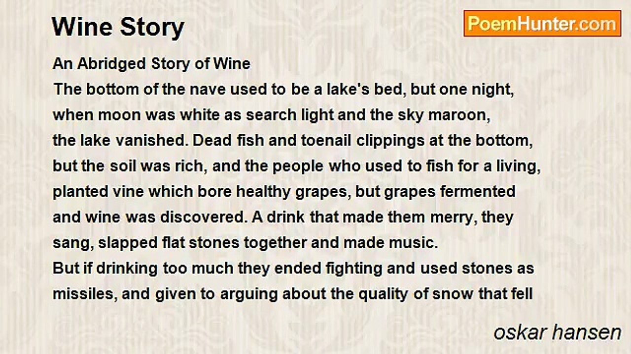 oskar hansen - Wine Story