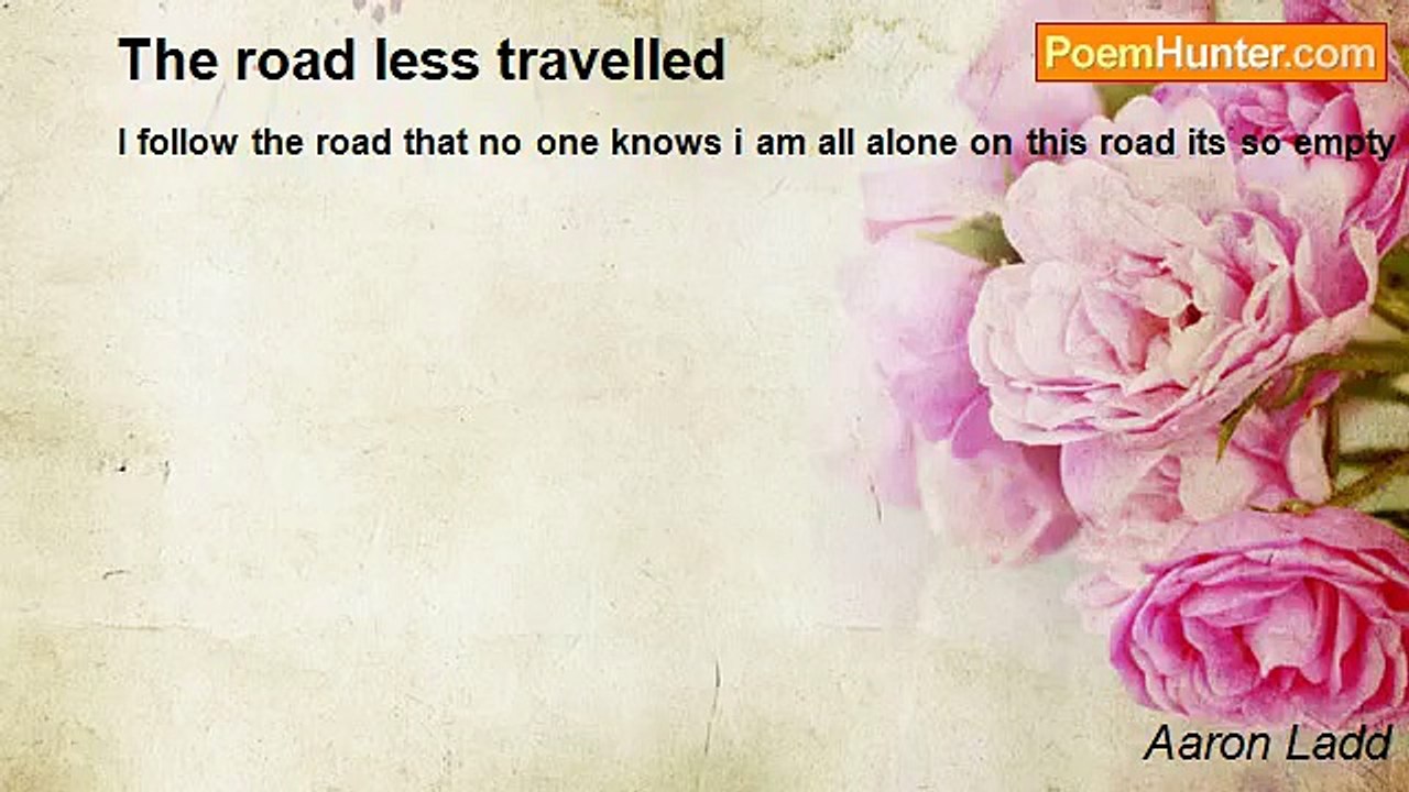 Aaron Ladd - The road less travelled