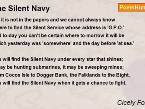 Cicely Fox Smith - The Silent Navy
