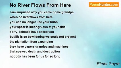 Elmer Sayre - No River Flows From Here