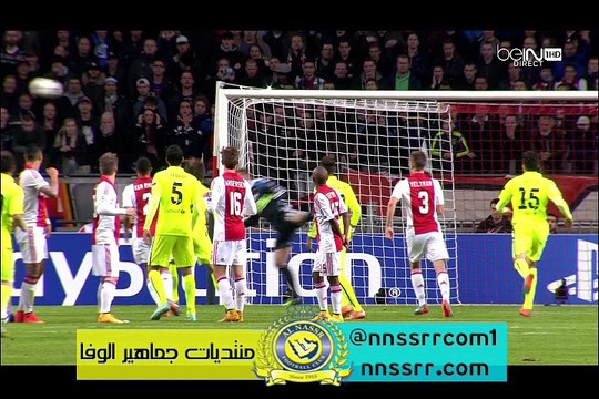 هدف الاول لبرشلونة ضد اياكس عن طريق ميس في دوري ابطال اوروبا