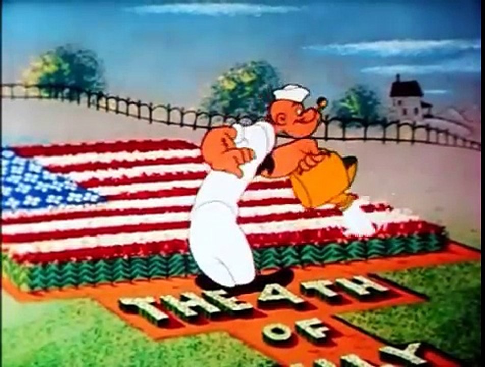 Popeye - Patriotic Popeye (1957)  Classic Animated Cartoon