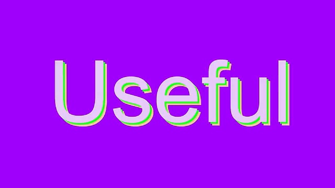 How to Pronounce Useful
