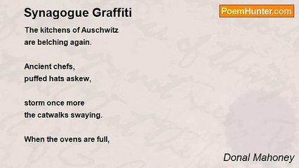 Donal Mahoney - Synagogue Graffiti