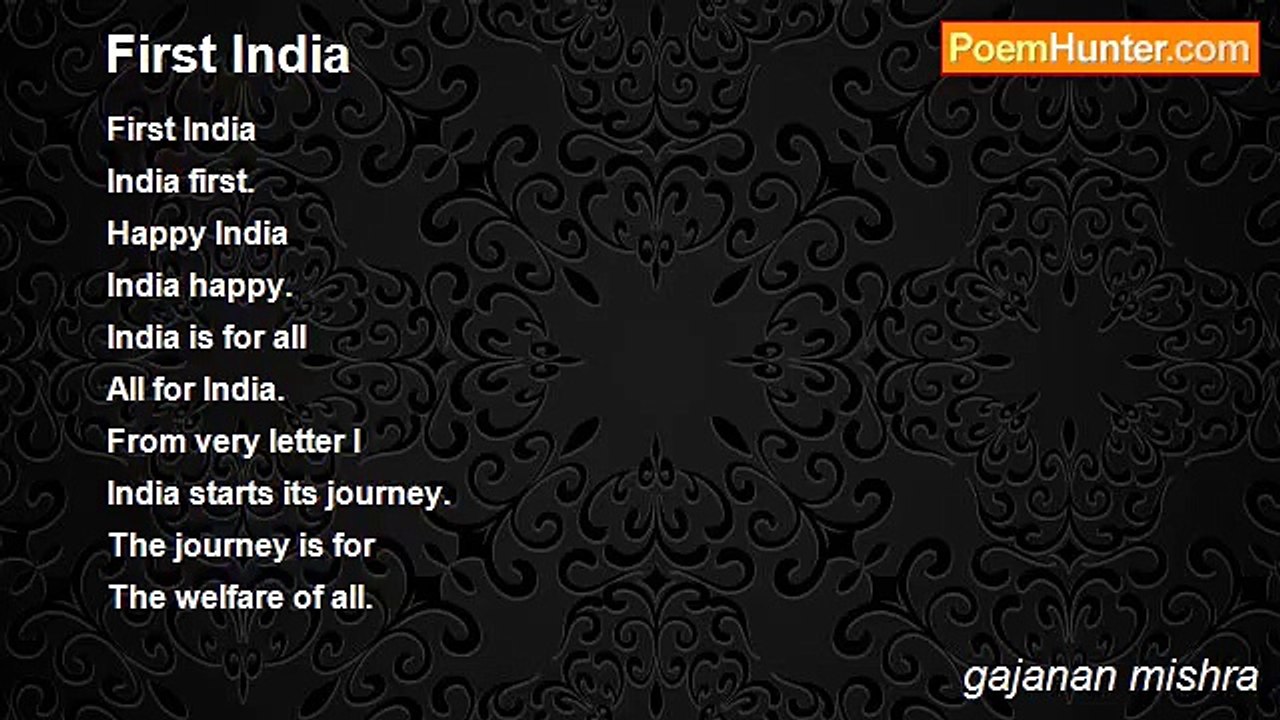 gajanan mishra - First India