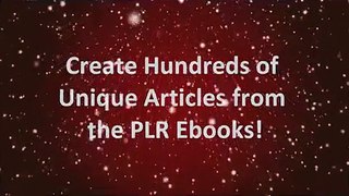 Unrestricted Private Label Rights (PLR) Ebooks