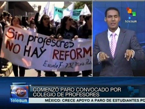 Inicia en Chile paro de 48 horas convocado por maestros de secundaria