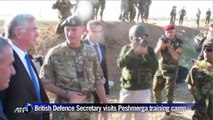 British Defence Secretary visits Peshmerga training camp