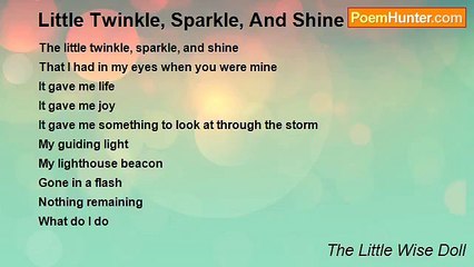 The Little Wise Doll - Little Twinkle, Sparkle, And Shine