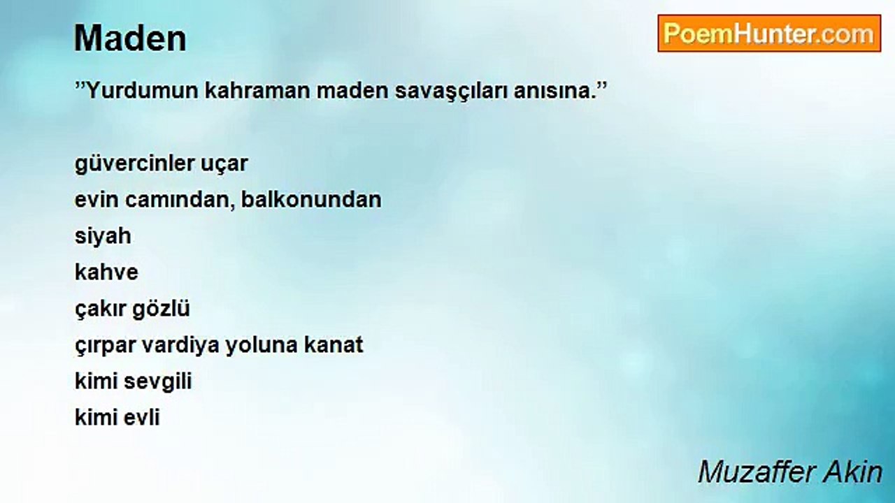 Muzaffer Akin - Maden