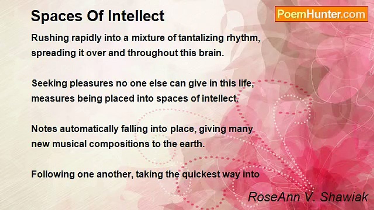 RoseAnn V. Shawiak - Spaces Of Intellect