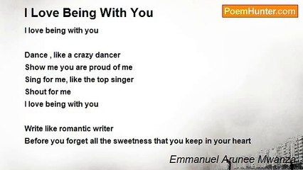 Emmanuel Arunee Mwanza - I Love Being With You