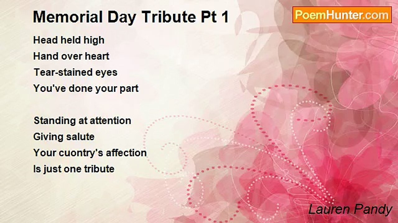 Lauren Pandy - Memorial Day Tribute Pt 1