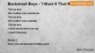 Zen Dhosze - Backstreet Boys - 'I Want It That Way'