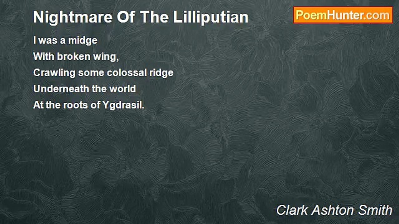 Clark Ashton Smith - Nightmare Of The Lilliputian