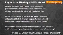 Terence G. Craddock (afterglows echoes of starlight) - Legendary Sibyl Speak Words Of Mist Fog Prophecy