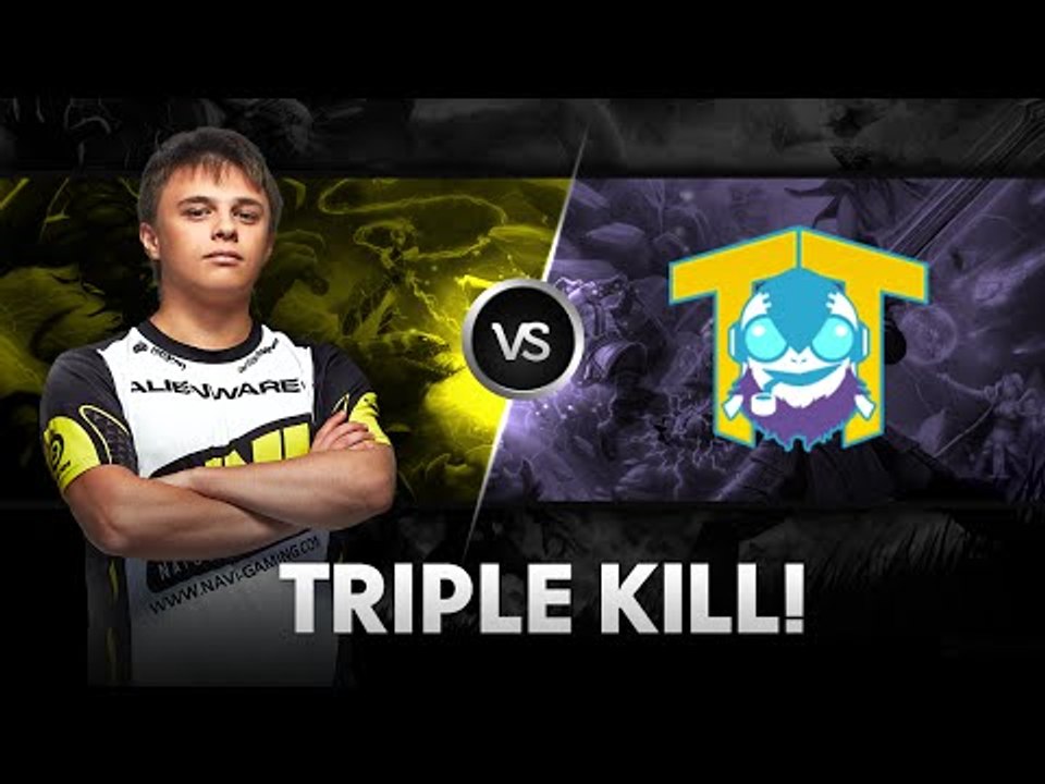 Triple kill by Funn1k vs Team Tinker @ D2CL S4