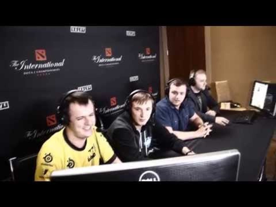 Na`Vi.XBOCT at russian analytics desk @ The International 2014 (Press 'CC' to see SUBS)