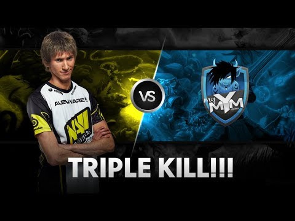 Triple Kill by Dendi vs MYM @ DreamLeague Season 1