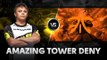 Tower deny by Funn1k vs Fnatic @ XMG Captains Draft Invitational - Final