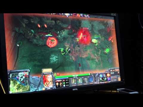 Dendi playing Windrunner on stream - live VOD from Na`Vi.Dota 2 bootcamp