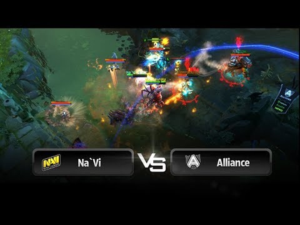 Teamwipe by Na`Vi vs Alliance - Game 2 @ StarLadder LAN-Finals - VII