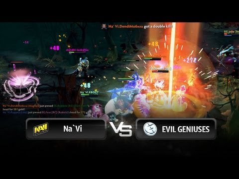 Na`Vi vs EG teamfight @ RaidCall D2L Season 3