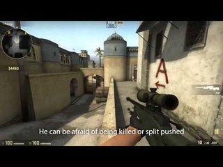 Na`Vi.markeloff  AWP guide @ de_dust2 (T-side)