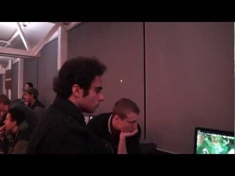 KuroKy and co enjoys fnaticEU vs Dignitas match @ DreamHack Winter 2012