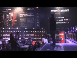 Greeting teams before final @ StarLadder Season 3