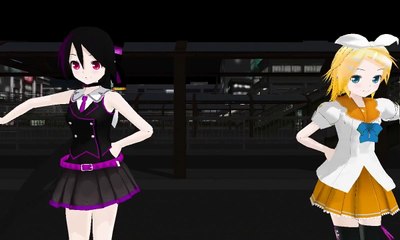 Hatsune miku MMDSweetiex2HD знаки закон