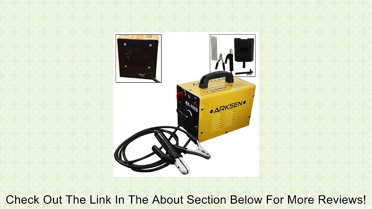 100AMP ARC Welder Machine Rod Welding 110Volt AC Automotive Shop DIY Tools New Review