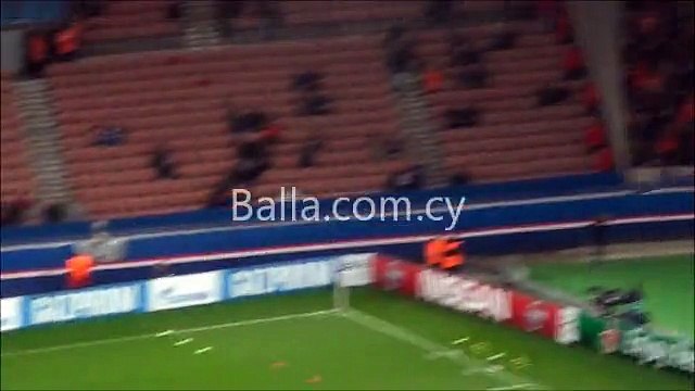 Παρί-ΑΠΟΕΛ-προθέρμανση τερματοφυλάκων ΑΠΟΕΛ-αποθέωση