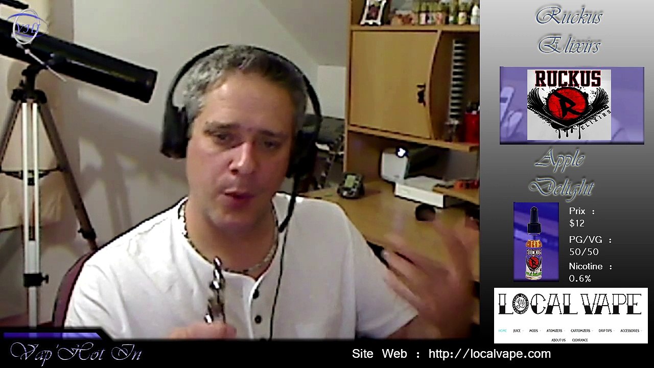 VapHotIn - Test Liquide # 37 - Ruckus Elixirs - AppleDelight - TidalWave - GorillaGuts - Pream