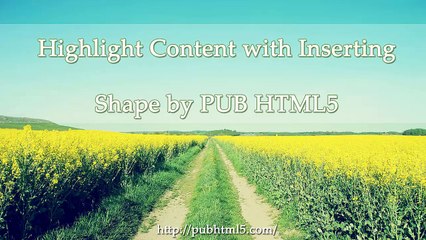 Flip Book Tutorial How to add shapes on flip page with page editor