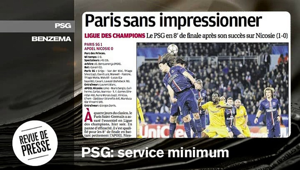 PSG, service minimum