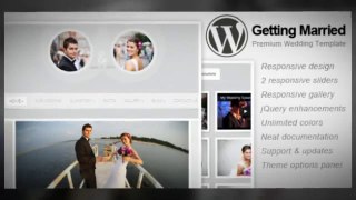 Getting Married - Responsive Wordpress Theme   Download