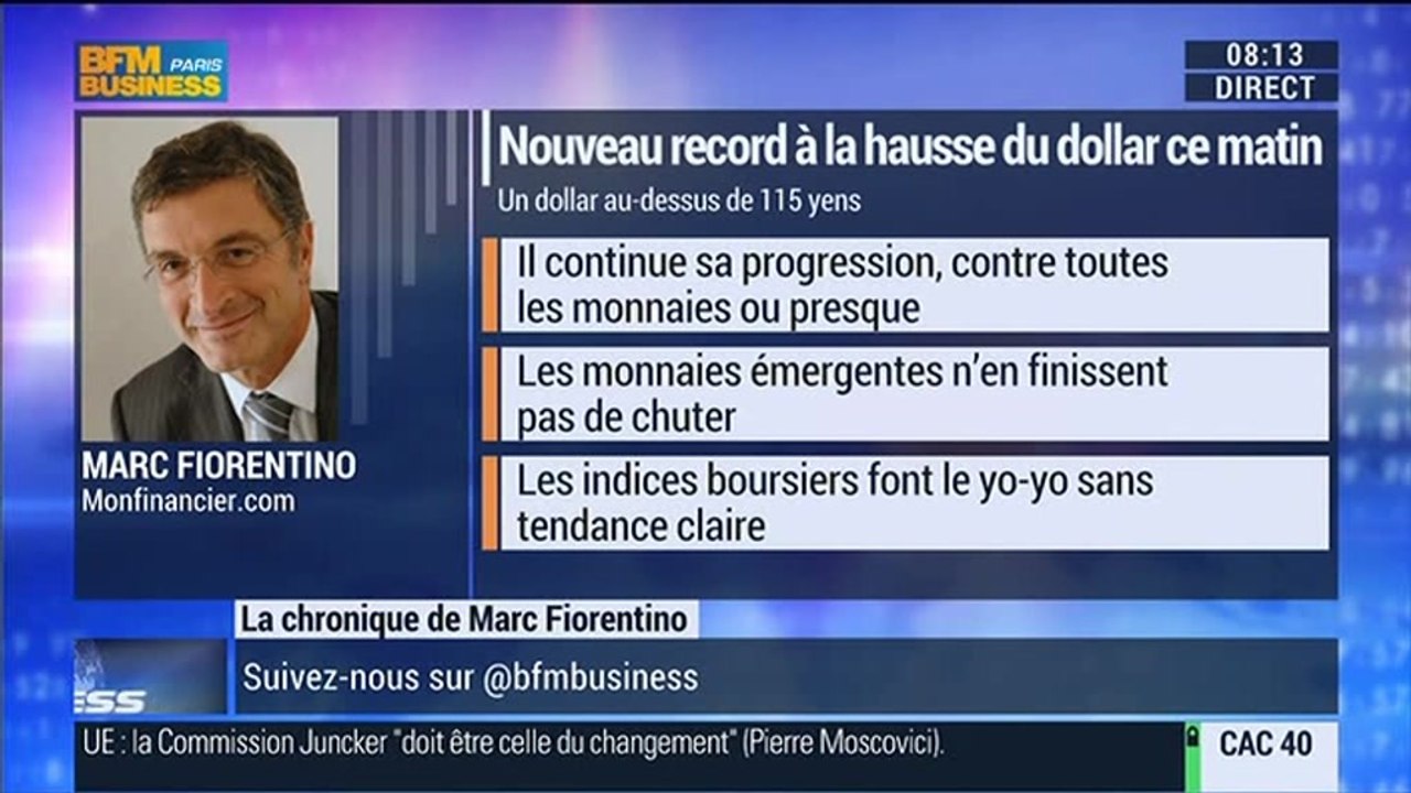 Marc Fiorentino: Hausse du dollar: "Les Etats-Unis sont actuellement le seul moteur majeur de la croissance mondiale" - 06/11