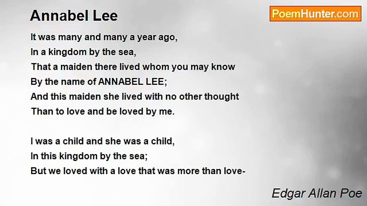 Edgar Allan Poe - Annabel Lee