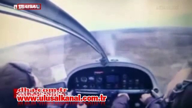 Uçak yere böyle çakıldı