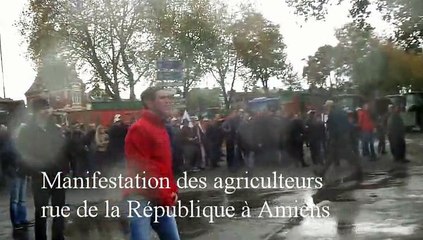 Tensions entre agriculteurs et forces de l'ordre à Amiens