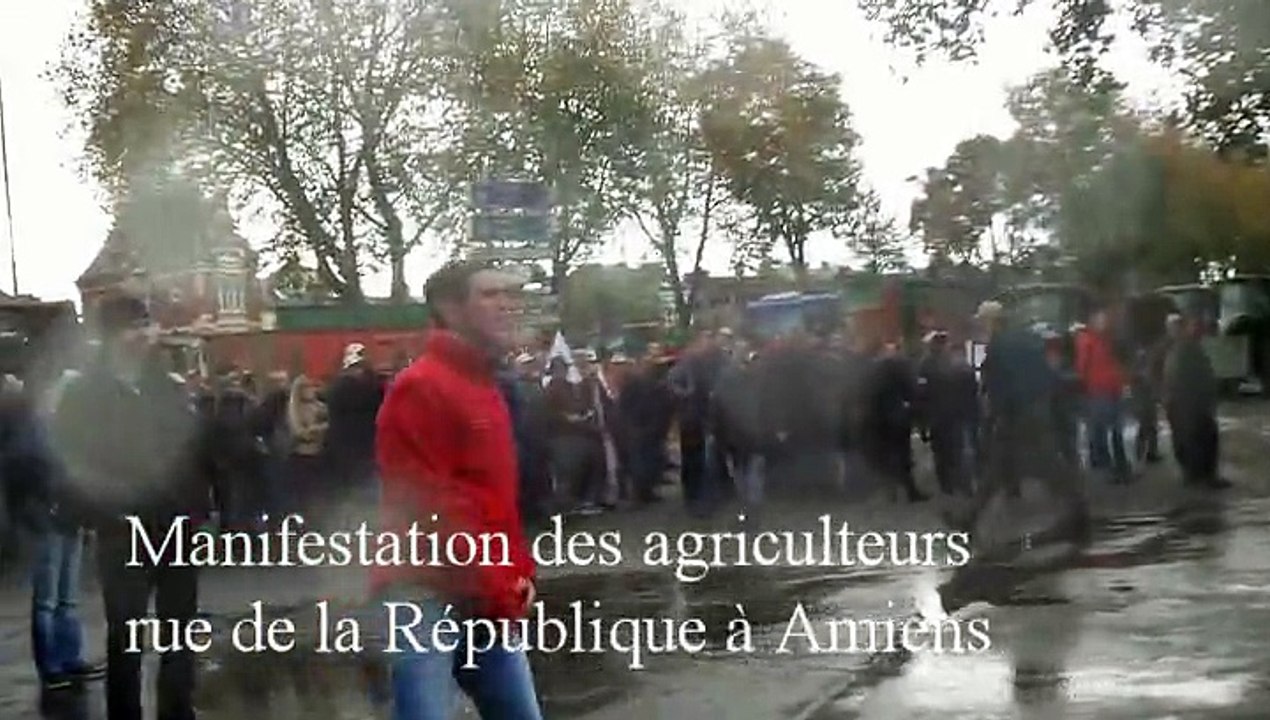 Tensions entre agriculteurs et forces de l'ordre à Amiens