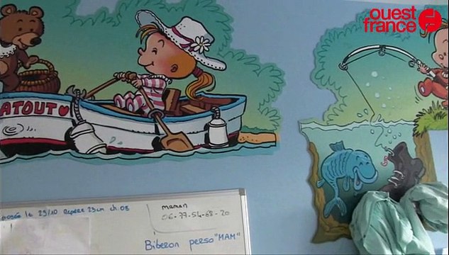 De belles fresques drôles en réanimation pédiatrique à l'hôpital sud de Rennes