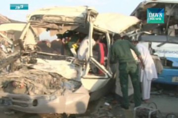 bus-van crash near Lahore, 3 killed