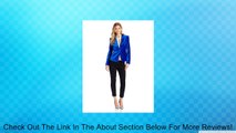 Ted Baker Women's Fold Detail Velvet Blazer, Mid Blue, 0 Review